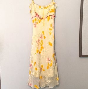 Rare Betsey Johnson New York velvet burnout dress